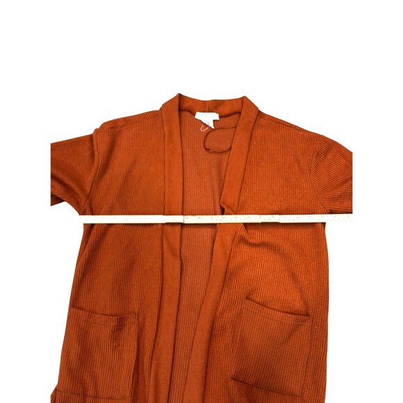 Happily Grey Womens 3-Piece Lounge Set In Rust Orange M Cardigan Tank Top & Jogg - Picture 15 of 16